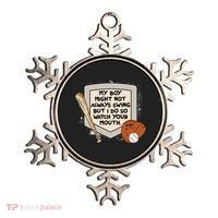 My Boy Might Not Always Swing But I Do Baseball Parent Ornament thumb 0