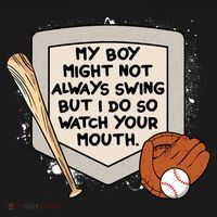 My Boy Might Not Always Swing But I Do Baseball Parent Ornament thumb 1