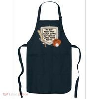 My Boy Might Not Always Swing But I Do Baseball Parent Apron thumb 0