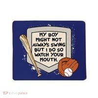 My Boy Might Not Always Swing But I Do Baseball Parent Mousepad thumb 0