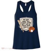My Boy Might Not Always Swing But I Do Baseball Parent Women's Tank Top thumb 0