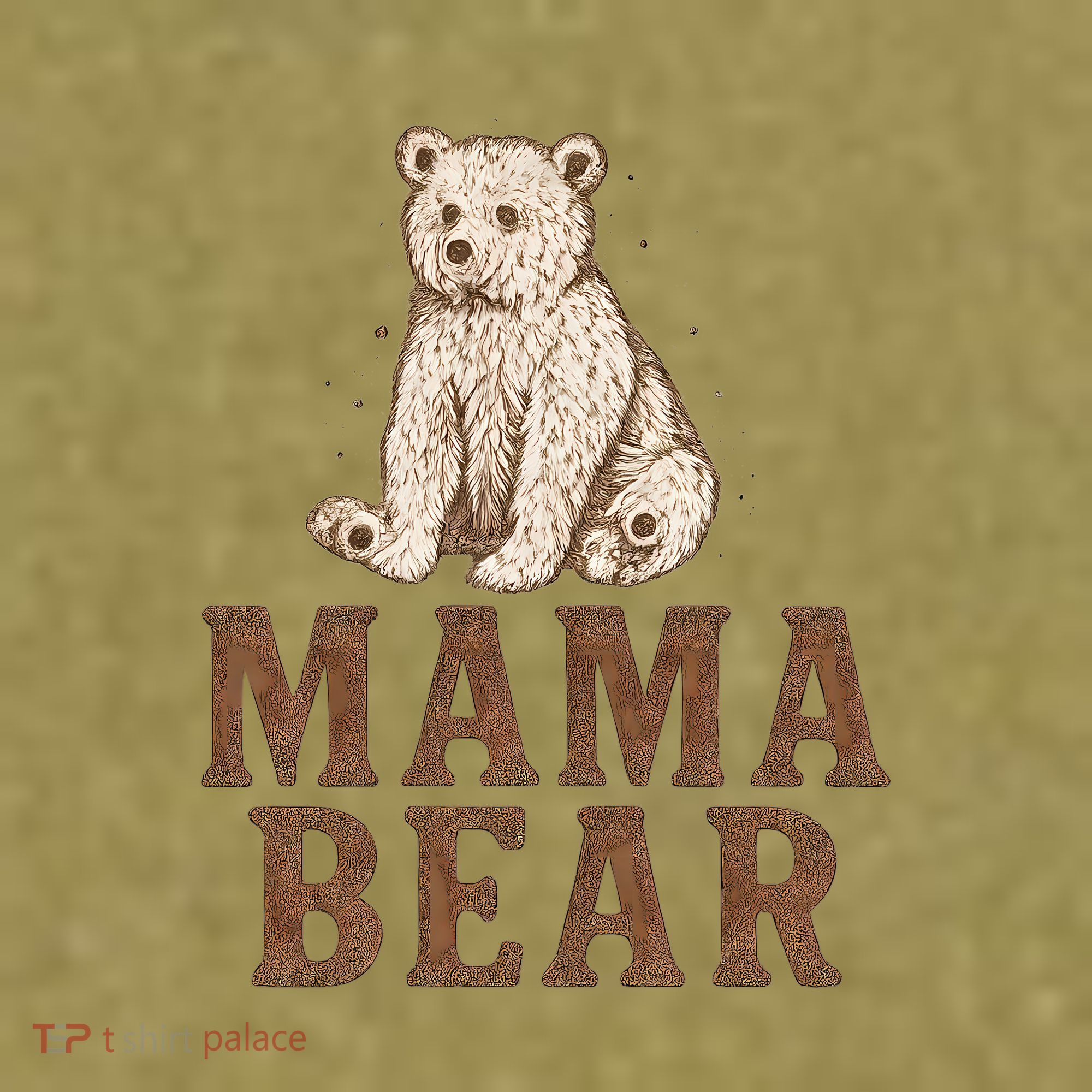 Mama Bear Garment-Dyed Women's Muscle Tee