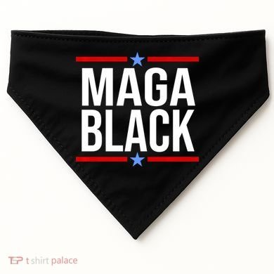 Maga Black USA-Made Doggie Bandana