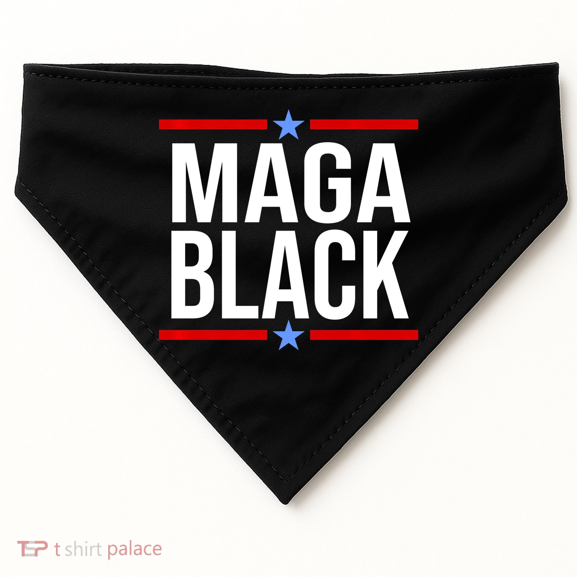 Maga Black USA-Made Doggie Bandana