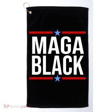 Maga Black Golf Towel