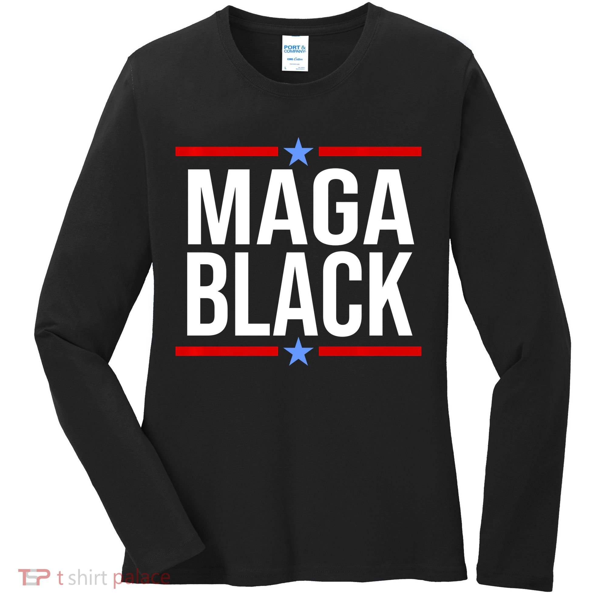 Maga Black Women's Long Sleeve Shirt