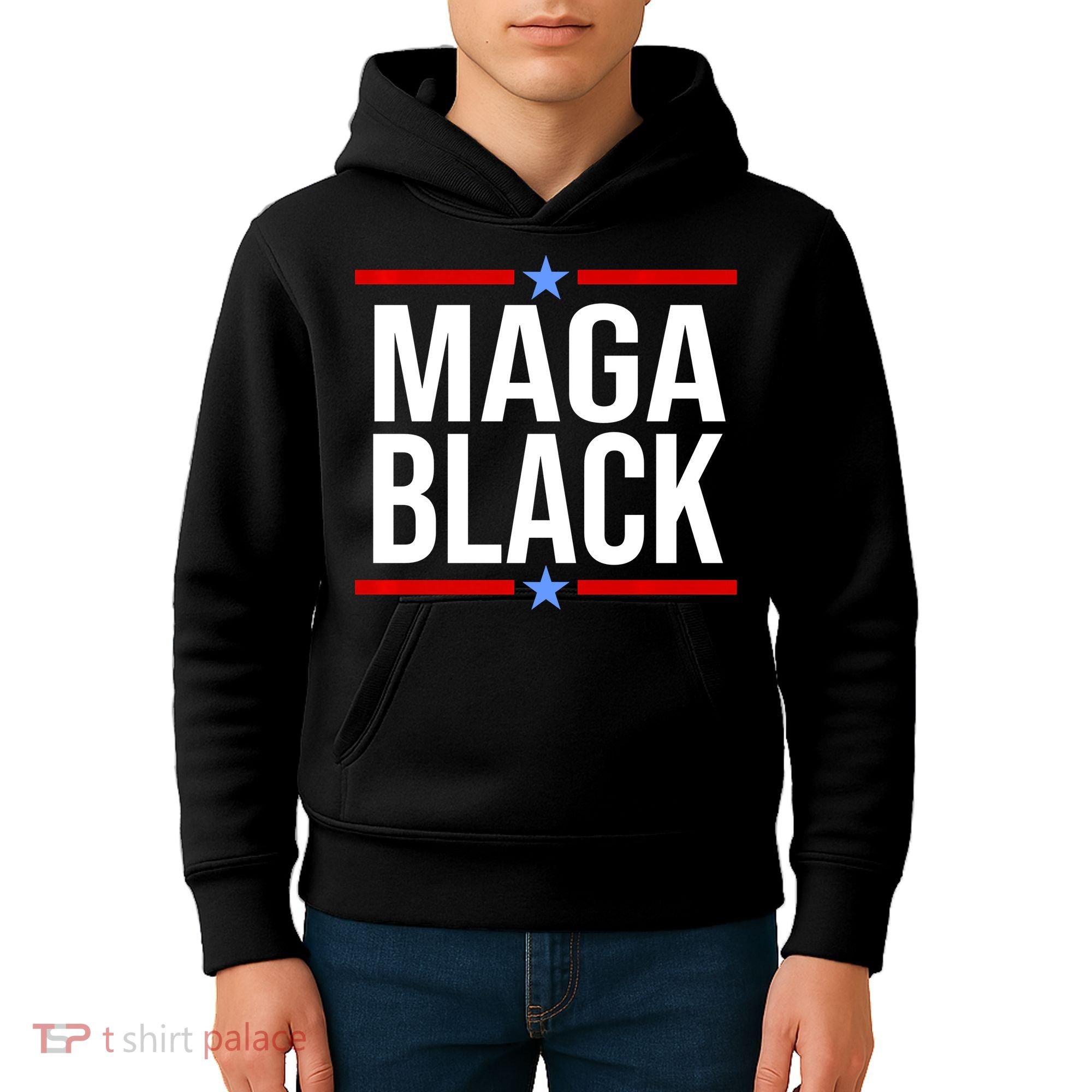Maga Black Kids Hoodie