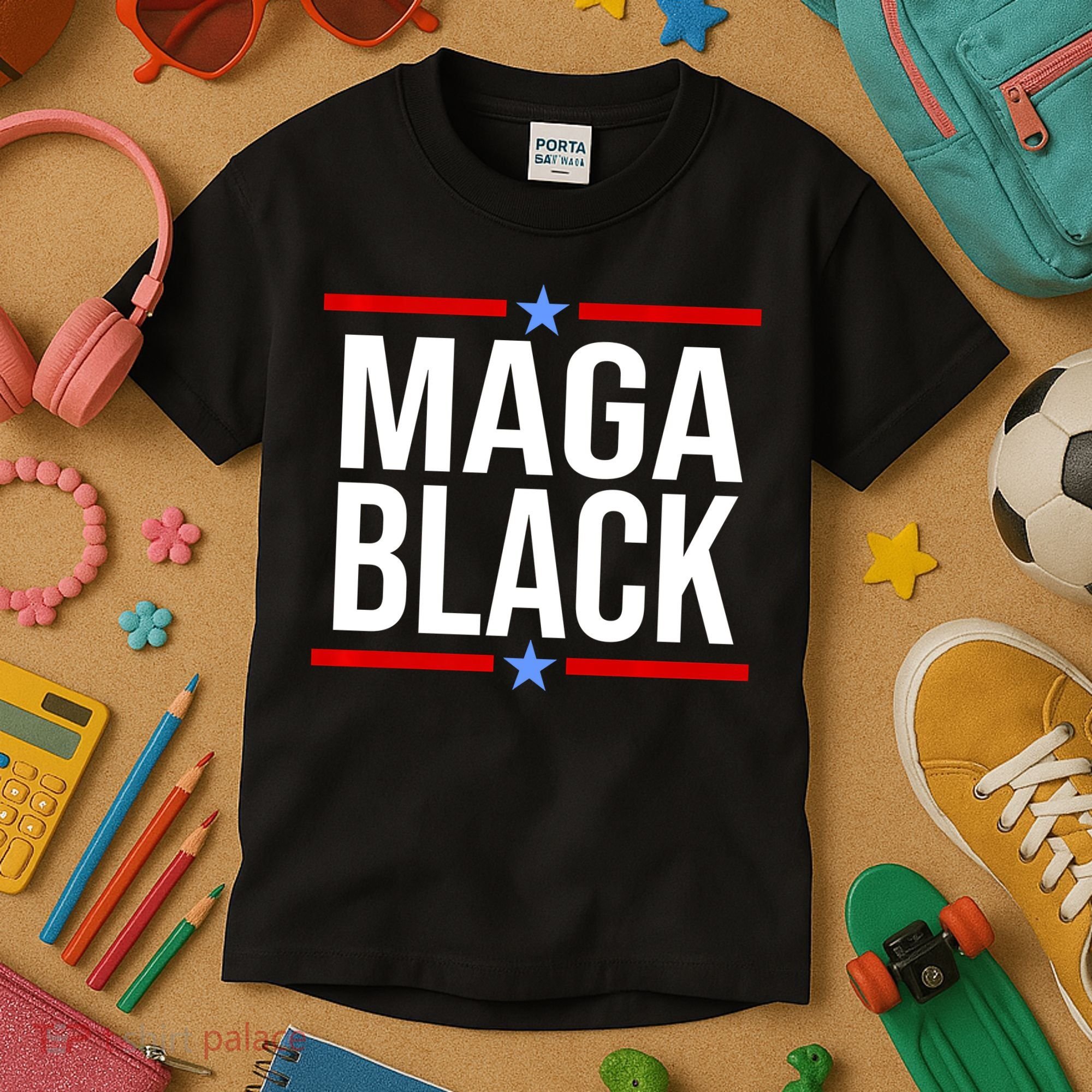Maga Black Kids T-Shirt