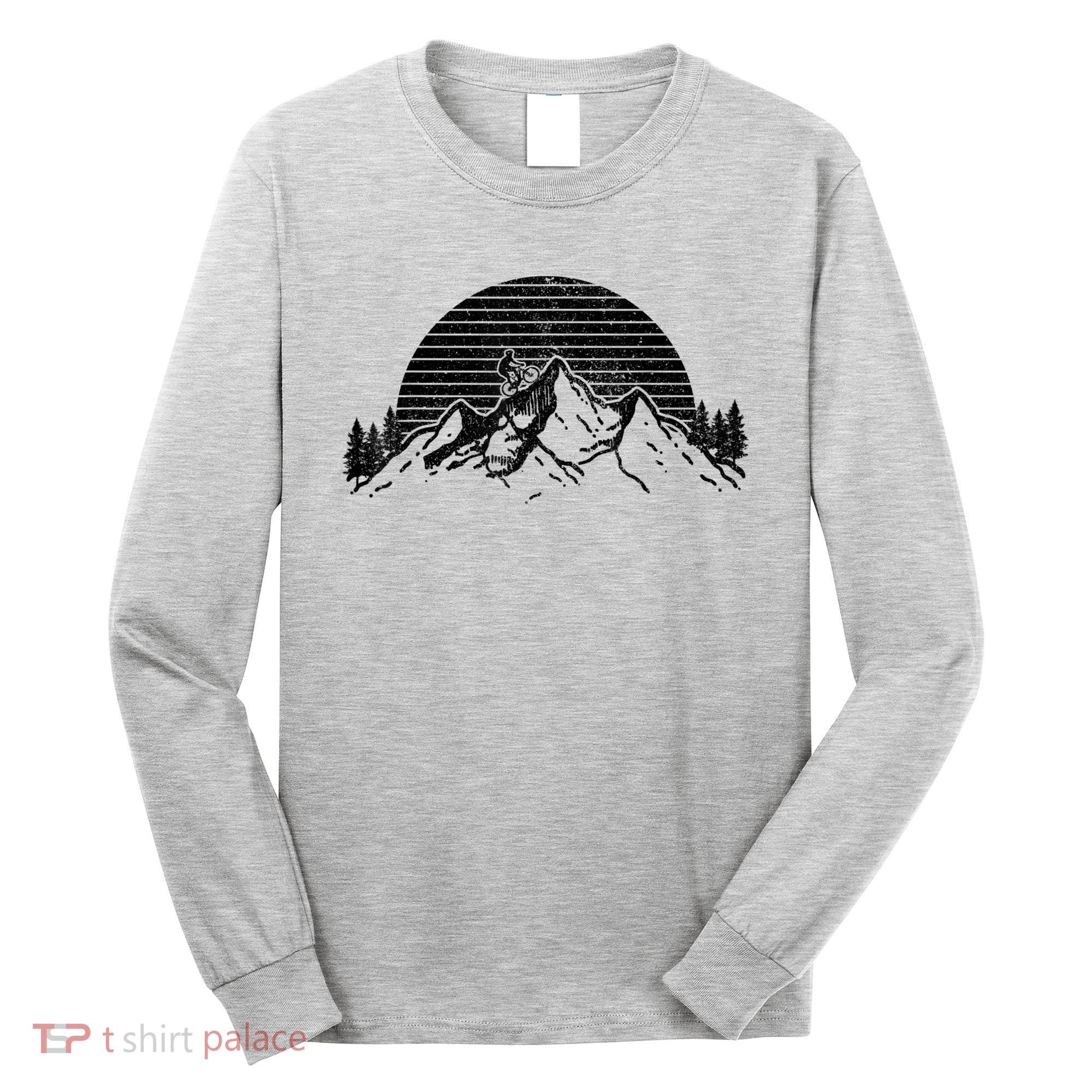 Mountain Bike MTB Bicycle Cycling Downhill Biking Gift Long Sleeve Shirt