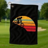 Mountain Biking Golf Towel thumb 1