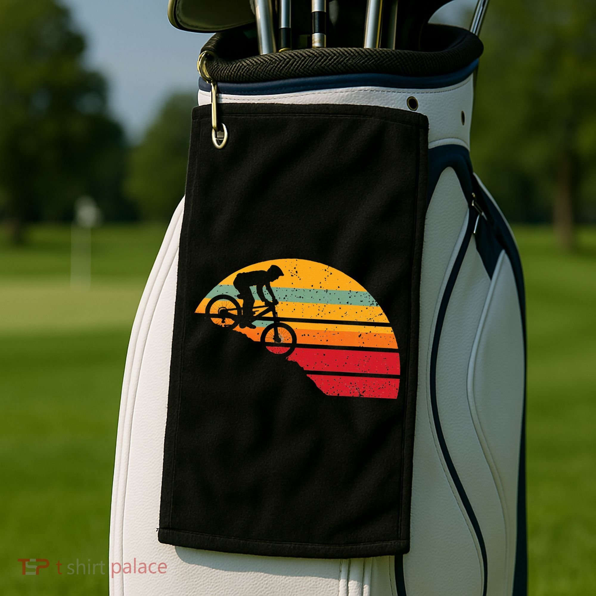 Mountain Biking Golf Towel