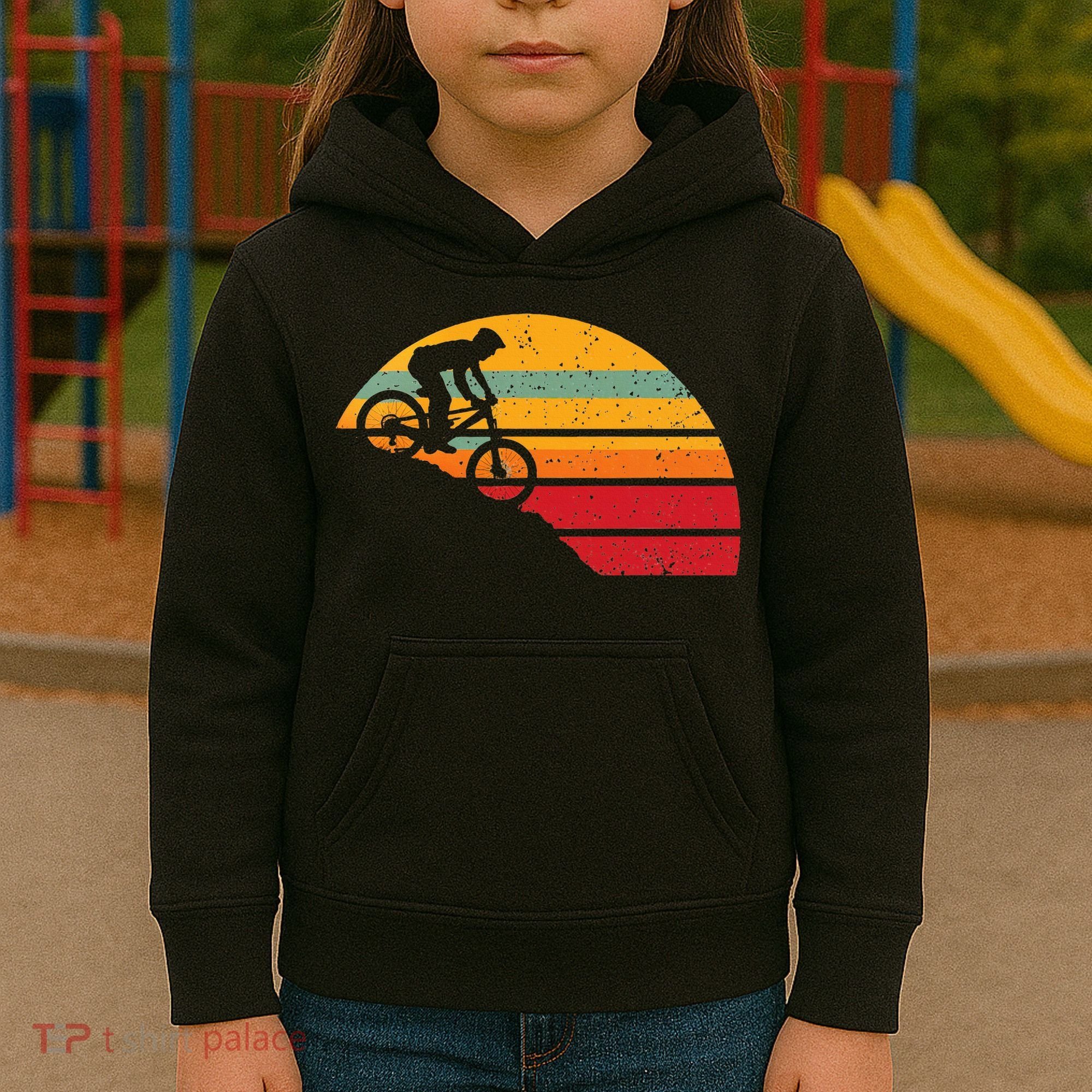 Mountain Biking Kids Hoodie