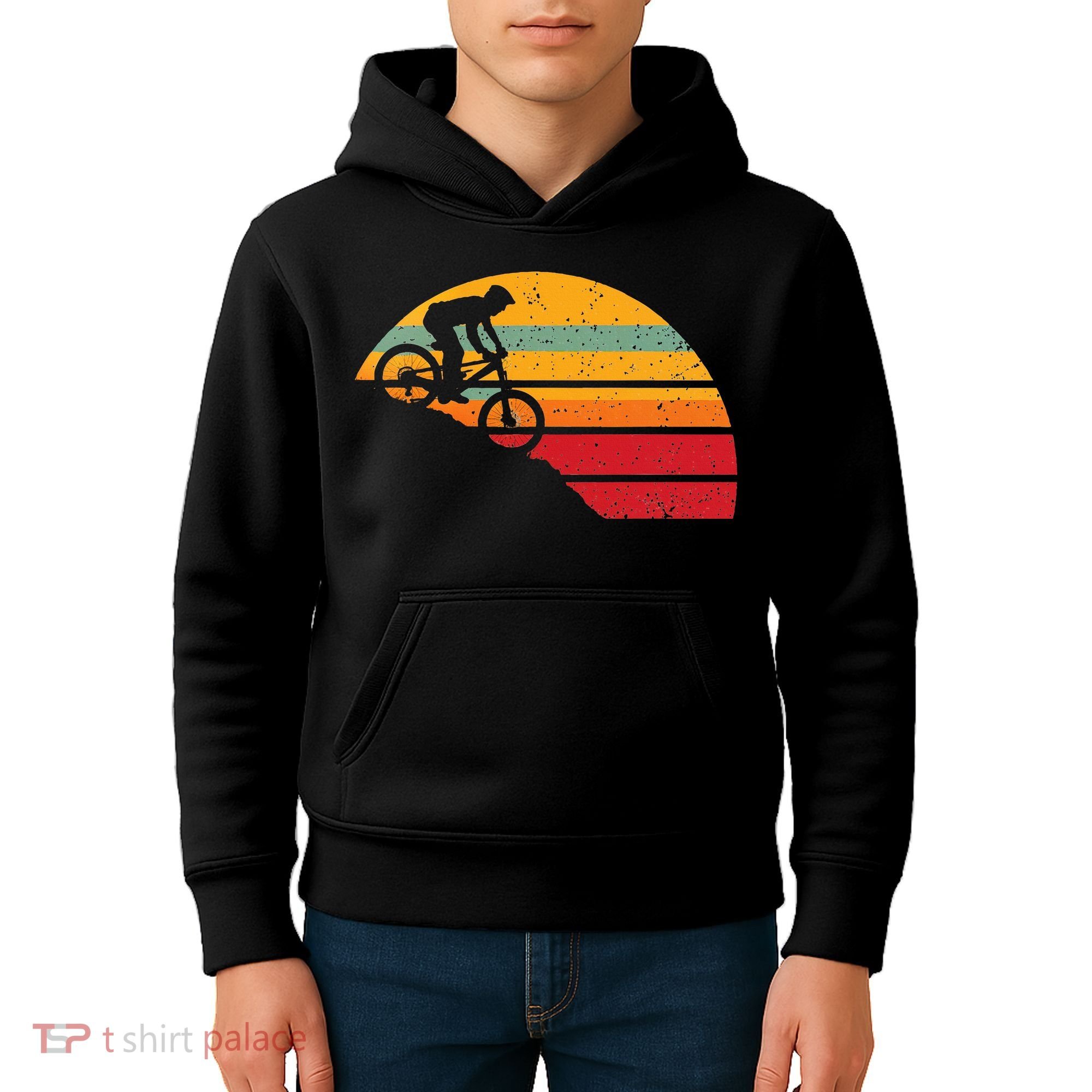 Mountain Biking Kids Hoodie