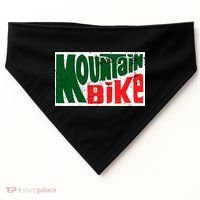 Mountain Bike Mtb Cycling Riding In Morning Dew USA-Made Doggie Bandana thumb 0