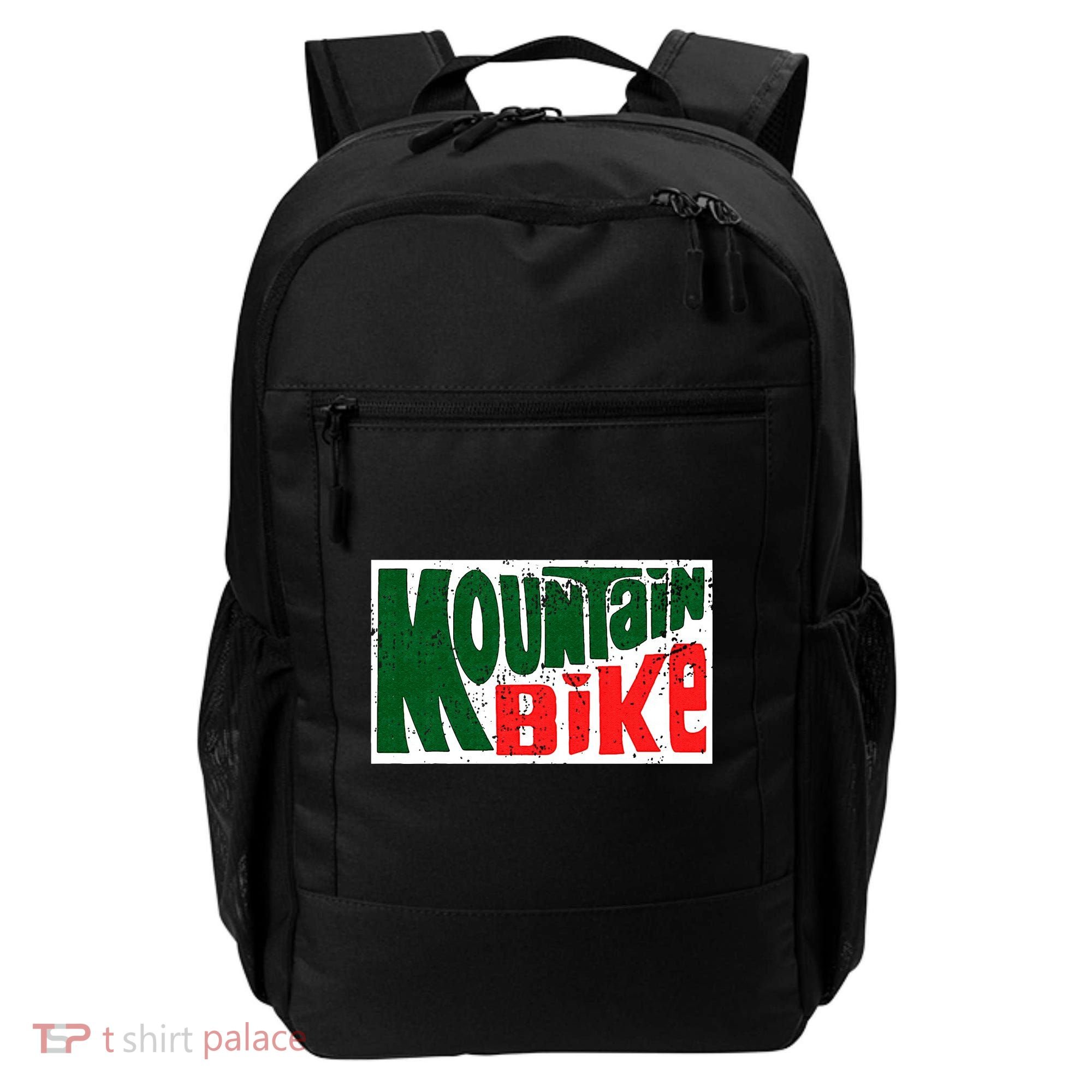 Mountain Bike Mtb Cycling Riding In Morning Dew Backpack