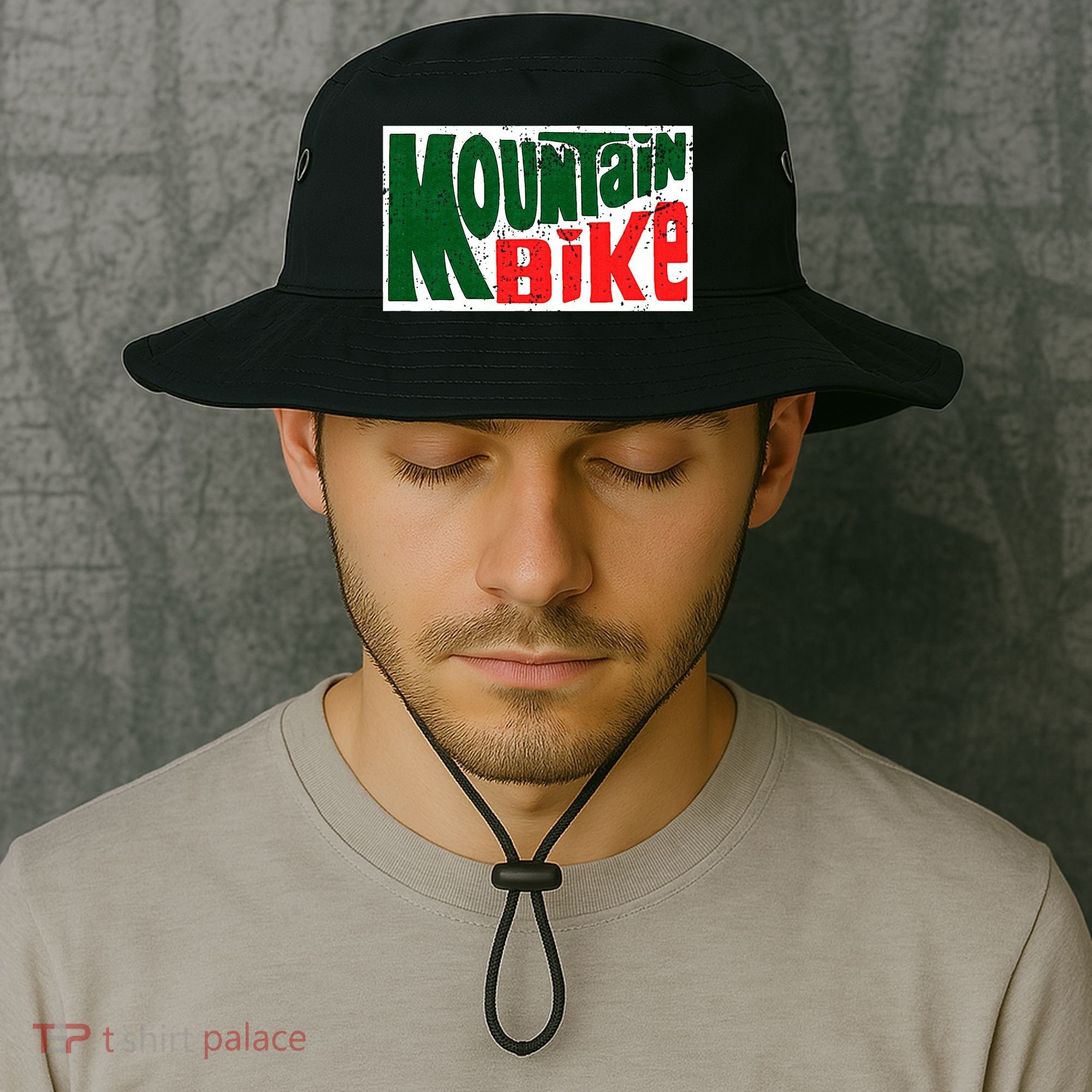 Mountain Bike Mtb Cycling Riding In Morning Dew Bucket Hat