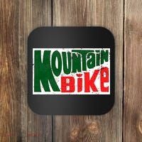 Mountain Bike Mtb Cycling Riding In Morning Dew Coaster thumb 0