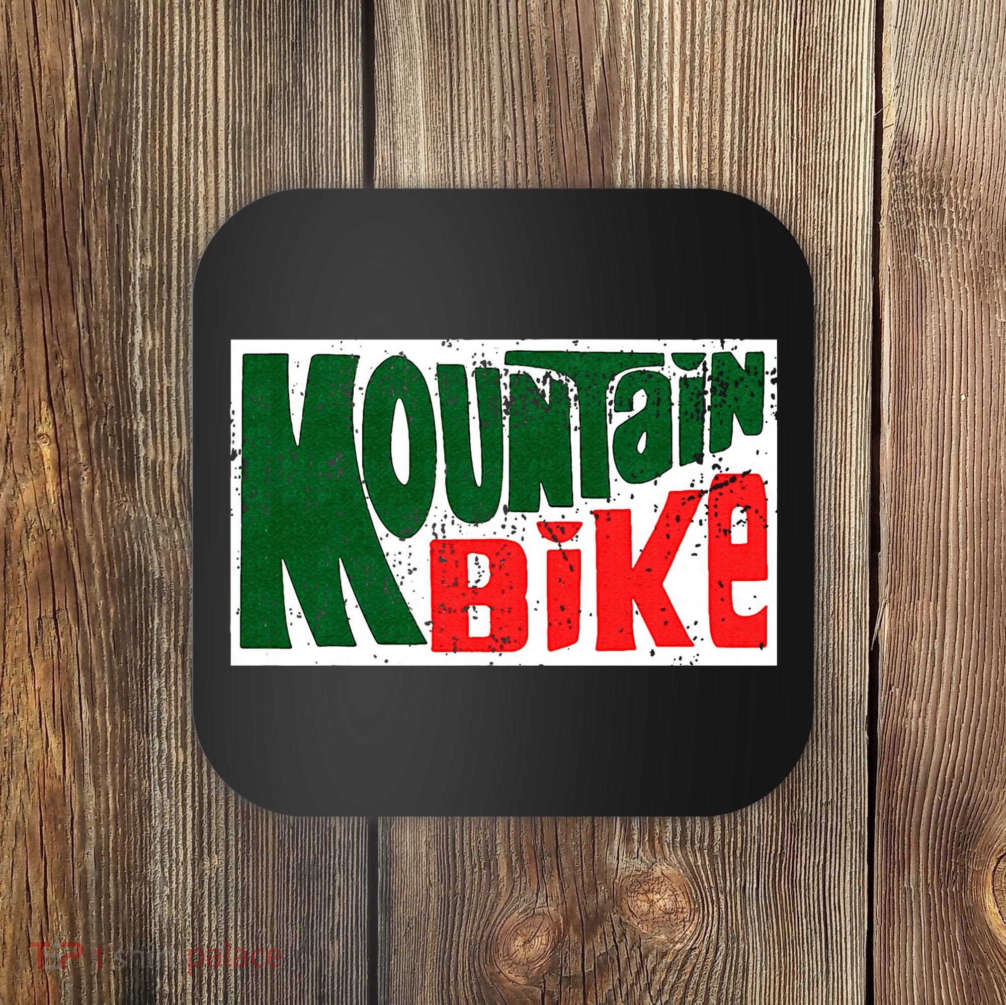 Mountain Bike Mtb Cycling Riding In Morning Dew Coaster