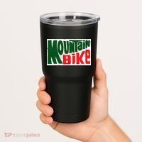 Mountain Bike Mtb Cycling Riding In Morning Dew Tumbler thumb 2