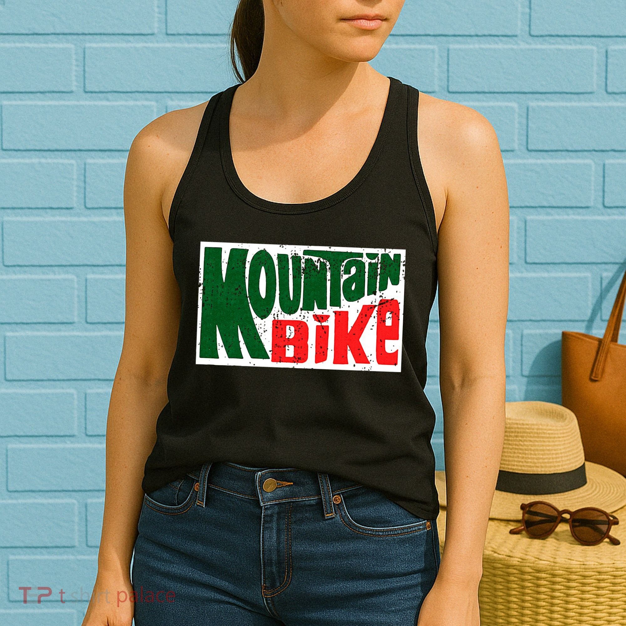 Mountain Bike Mtb Cycling Riding In Morning Dew Women's Tank Top
