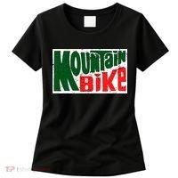 Mountain Bike Mtb Cycling Riding In Morning Dew Women's T-Shirt thumb 0