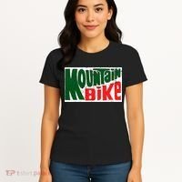 Mountain Bike Mtb Cycling Riding In Morning Dew Women's T-Shirt thumb 4
