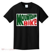 Mountain Bike Mtb Cycling Riding In Morning Dew Kids T-Shirt thumb 0