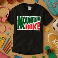 Mountain Bike Mtb Cycling Riding In Morning Dew Kids T-Shirt thumb 3