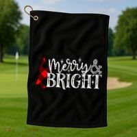 Merry & Bright Golf Towel thumb 1