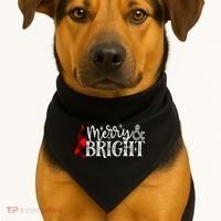Merry & Bright USA-Made Doggie Bandana thumb 1