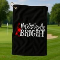 Merry & Bright Golf Towel thumb 1