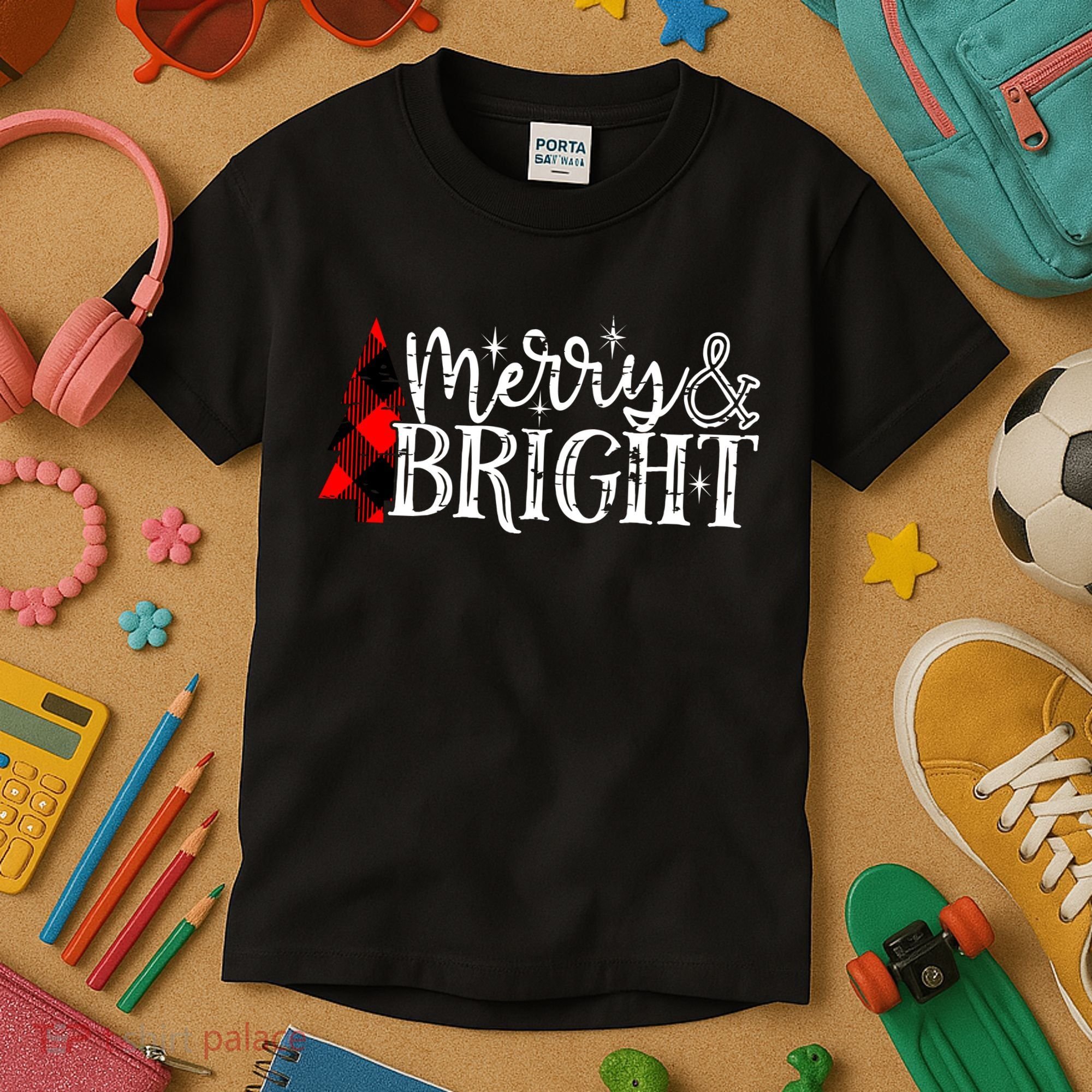 Merry & Bright Kids T-Shirt
