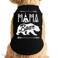 Mama Bear Mothers Day Family Matching Couple Doggie Tank thumb 0