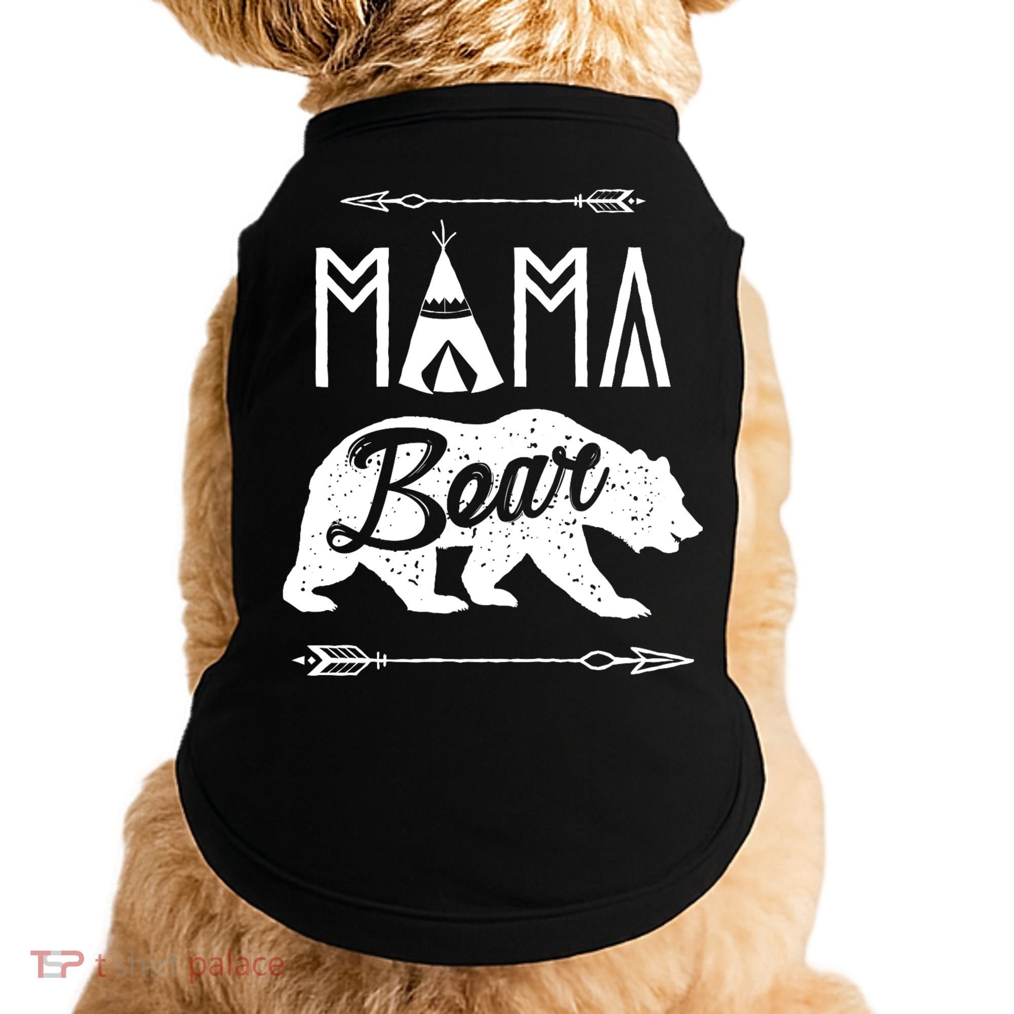 Mama Bear Mothers Day Family Matching Couple Doggie Tank