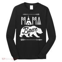 Mama Bear Mothers Day Family Matching Couple Long Sleeve Shirt thumb 0