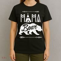 Mama Bear Mothers Day Family Matching Couple T-Shirt thumb 4
