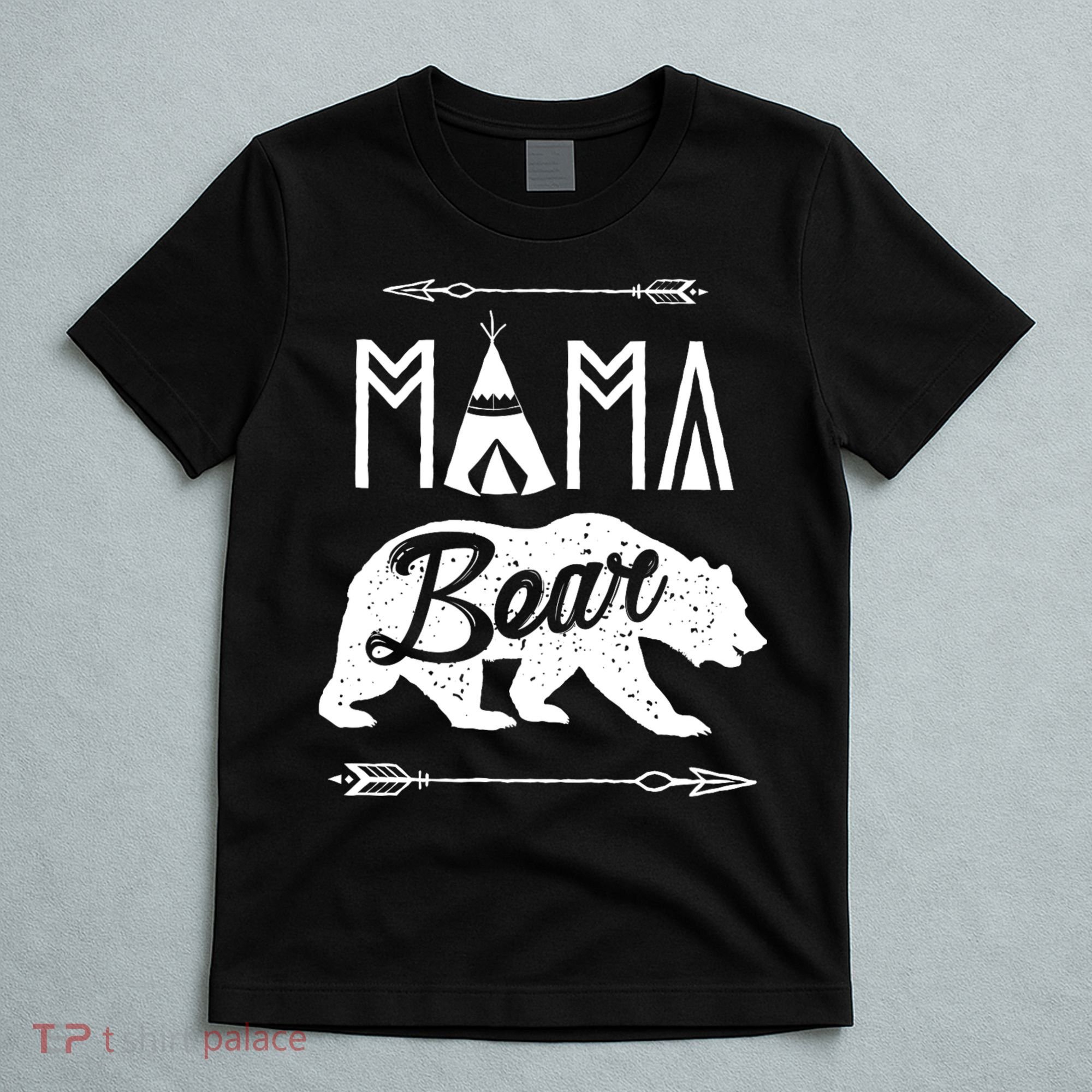 Mama Bear Mothers Day Family Matching Couple T-Shirt