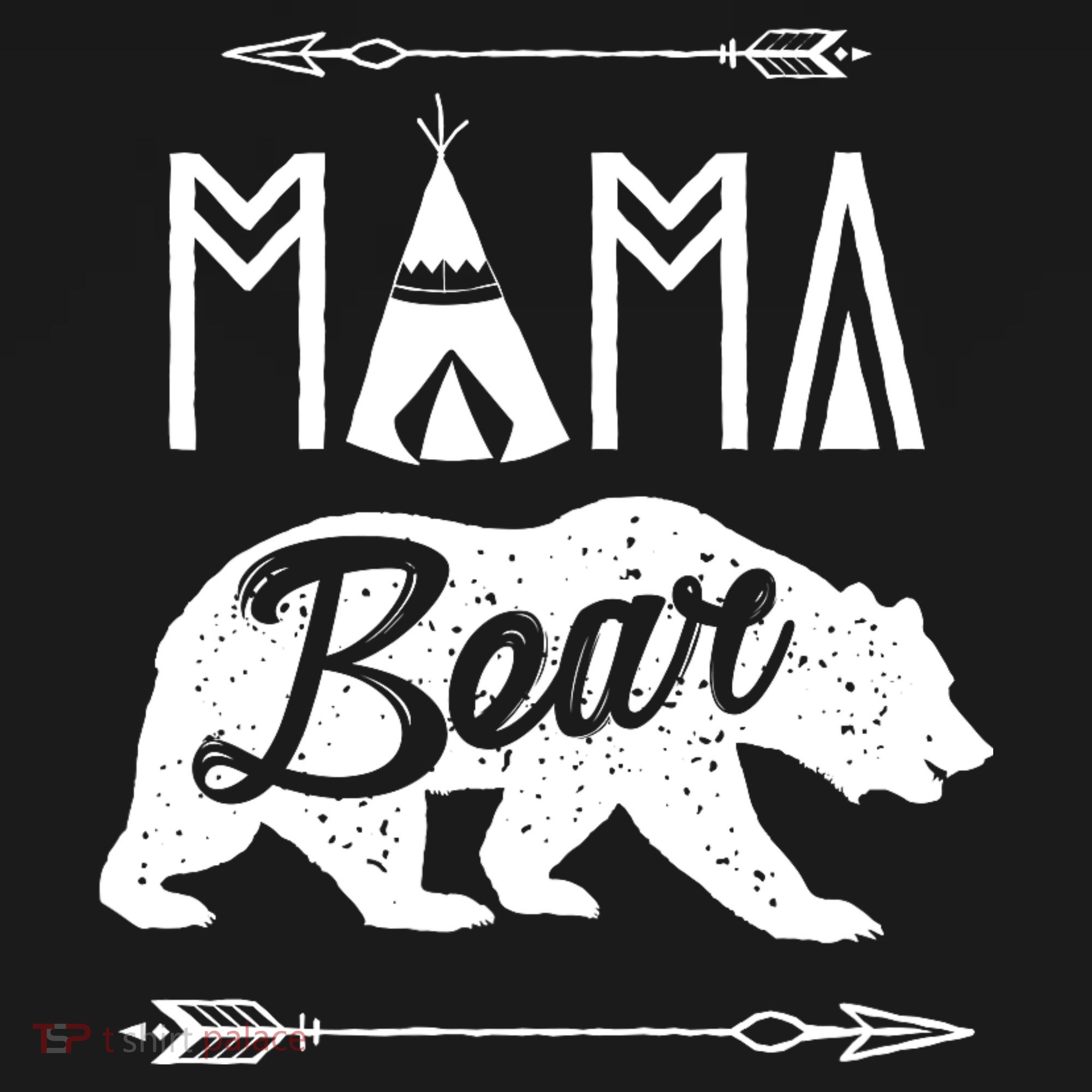 Mama Bear Mothers Day Family Matching Couple Polo