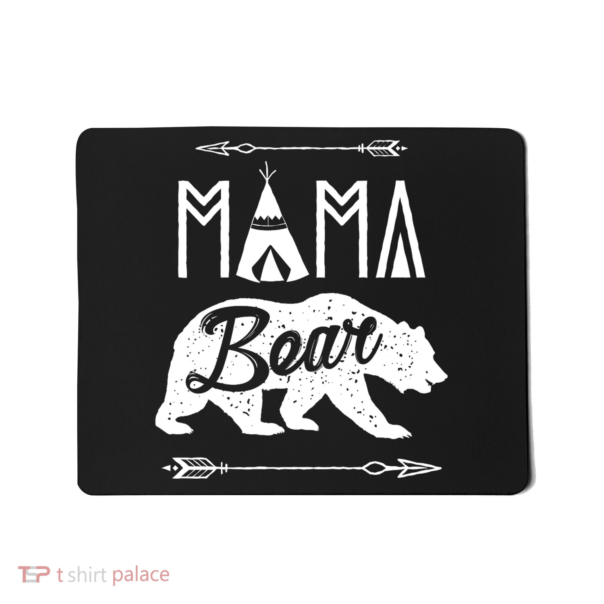 Mama Bear Mothers Day Family Matching Couple Mousepad