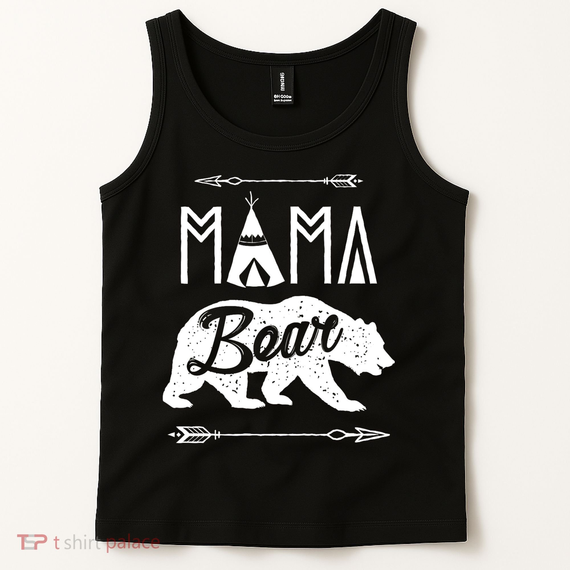Mama Bear Mothers Day Family Matching Couple Tank Top