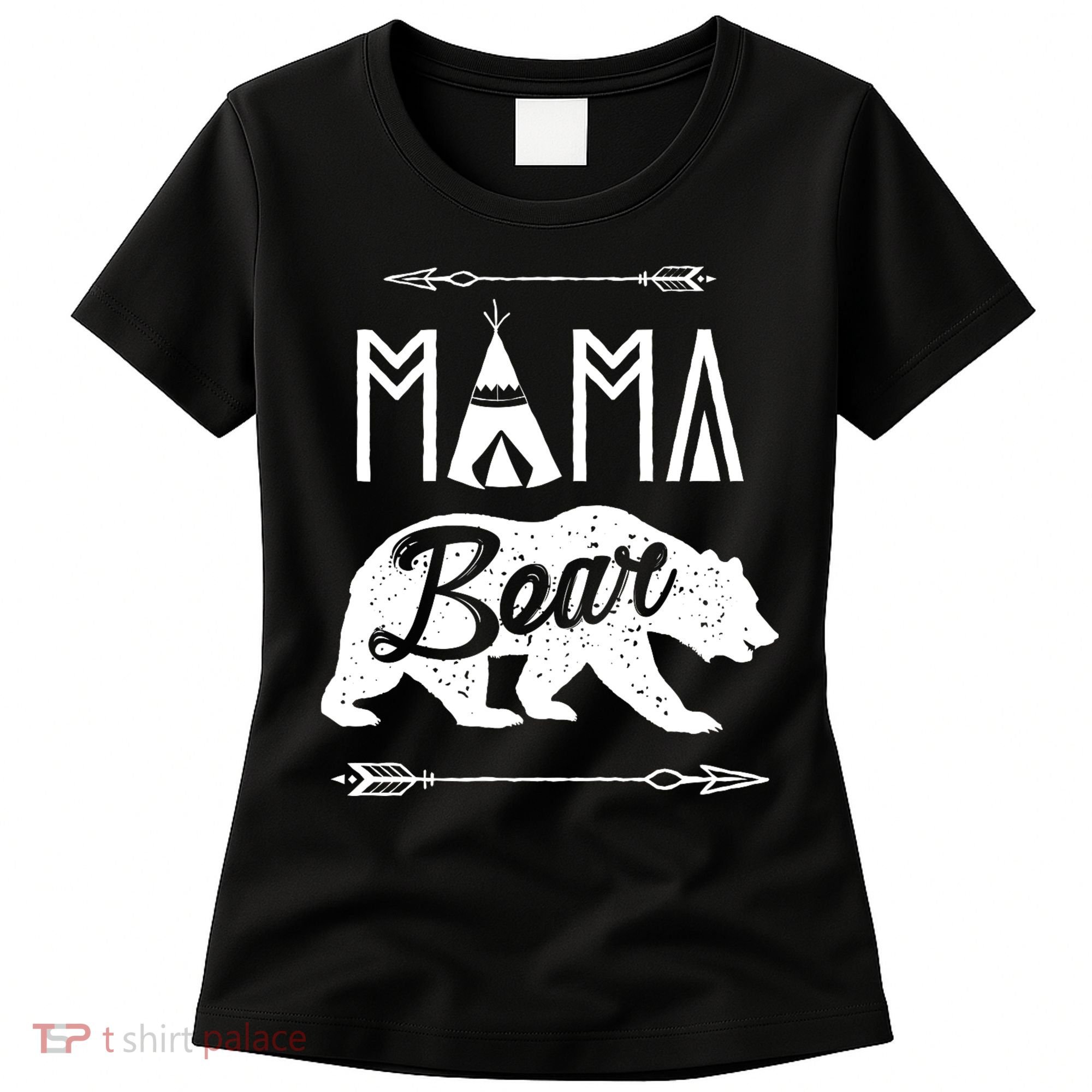 Mama Bear Mothers Day Family Matching Couple Women's T-Shirt