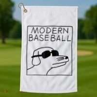 Modern Baseball Golf Towel thumb 1