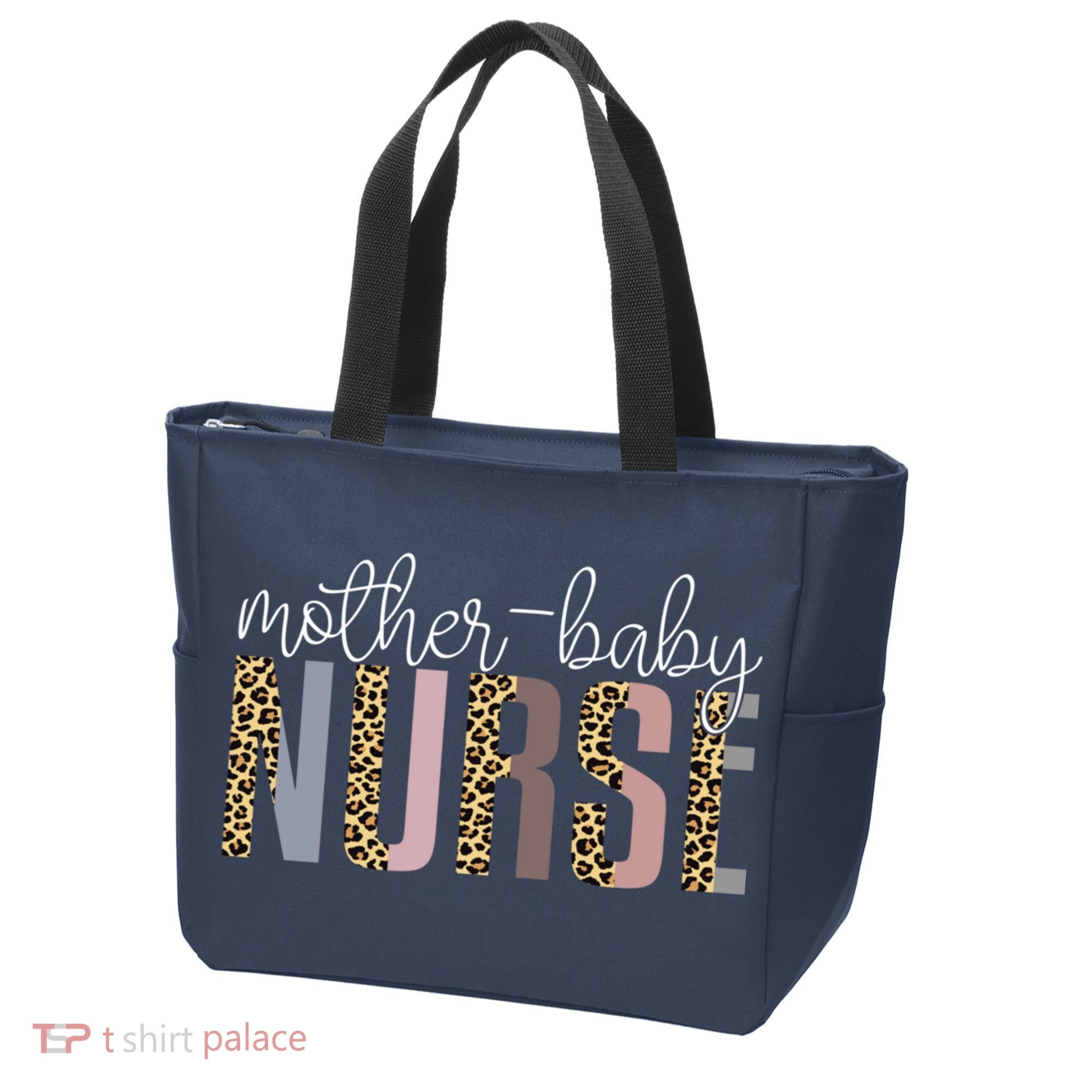 Mother Baby Nurse Appreciation Postpartum Long Sleeve Tote Bag