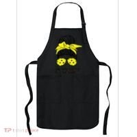 Messy Bun Number One Paddleball PickleBall Lover Apron thumb 0