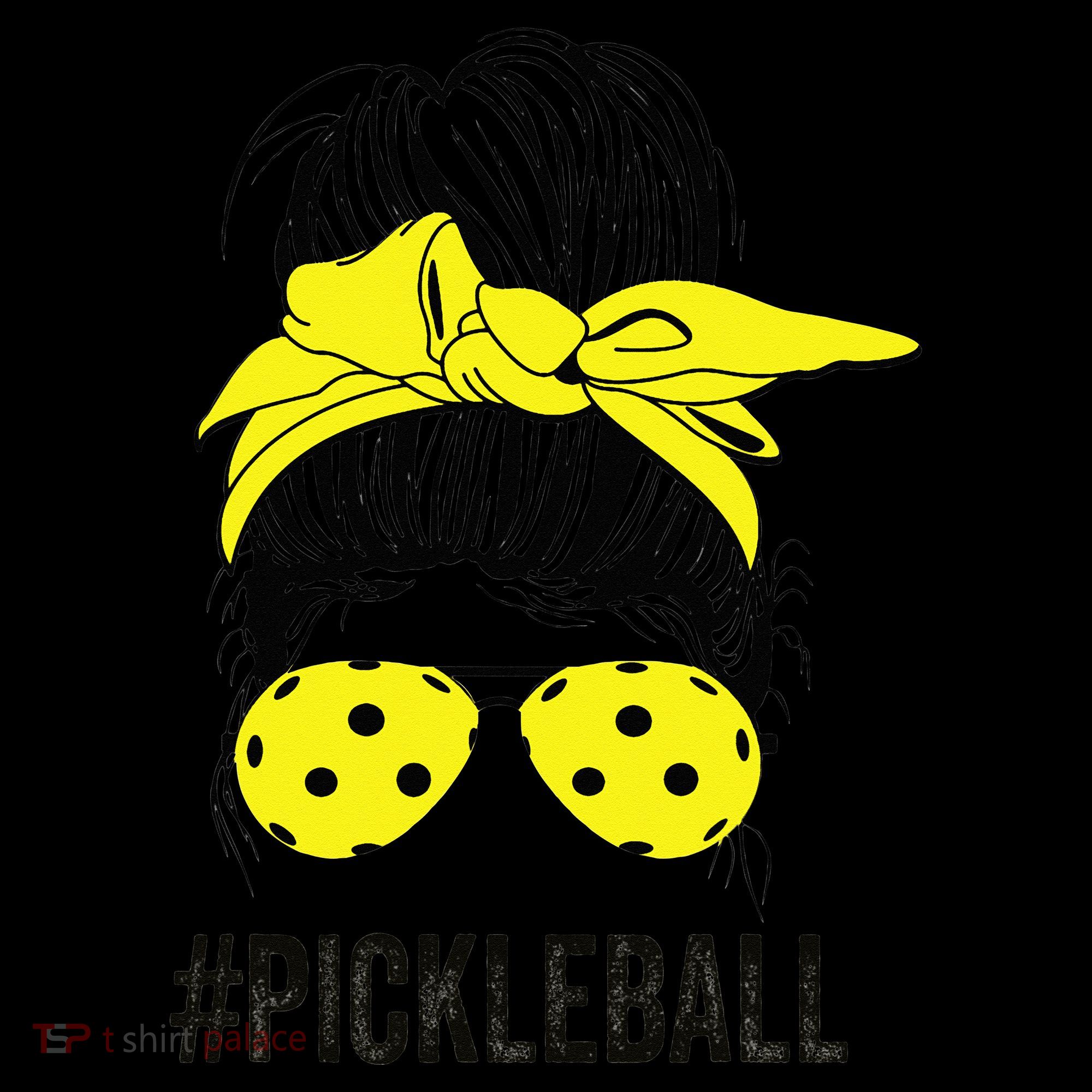 Messy Bun Number One Paddleball PickleBall Lover Sweatshirt
