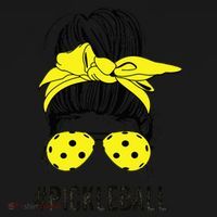 Messy Bun Number One Paddleball PickleBall Lover T-Shirt thumb 7
