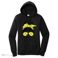 Messy Bun Number One Paddleball PickleBall Lover Women's Hoodie thumb 0