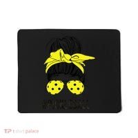 Messy Bun Number One Paddleball PickleBall Lover Mousepad thumb 0