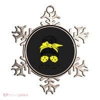 Messy Bun Number One Paddleball PickleBall Lover Ornament thumb 0