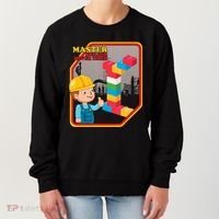Master Builder Never Tired Construction Building Blocks Toy Women's Sweatshirt thumb 0